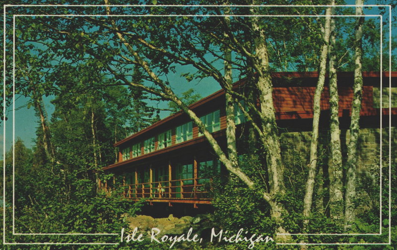 Rock Harbor Lodge - Vintage Postcard